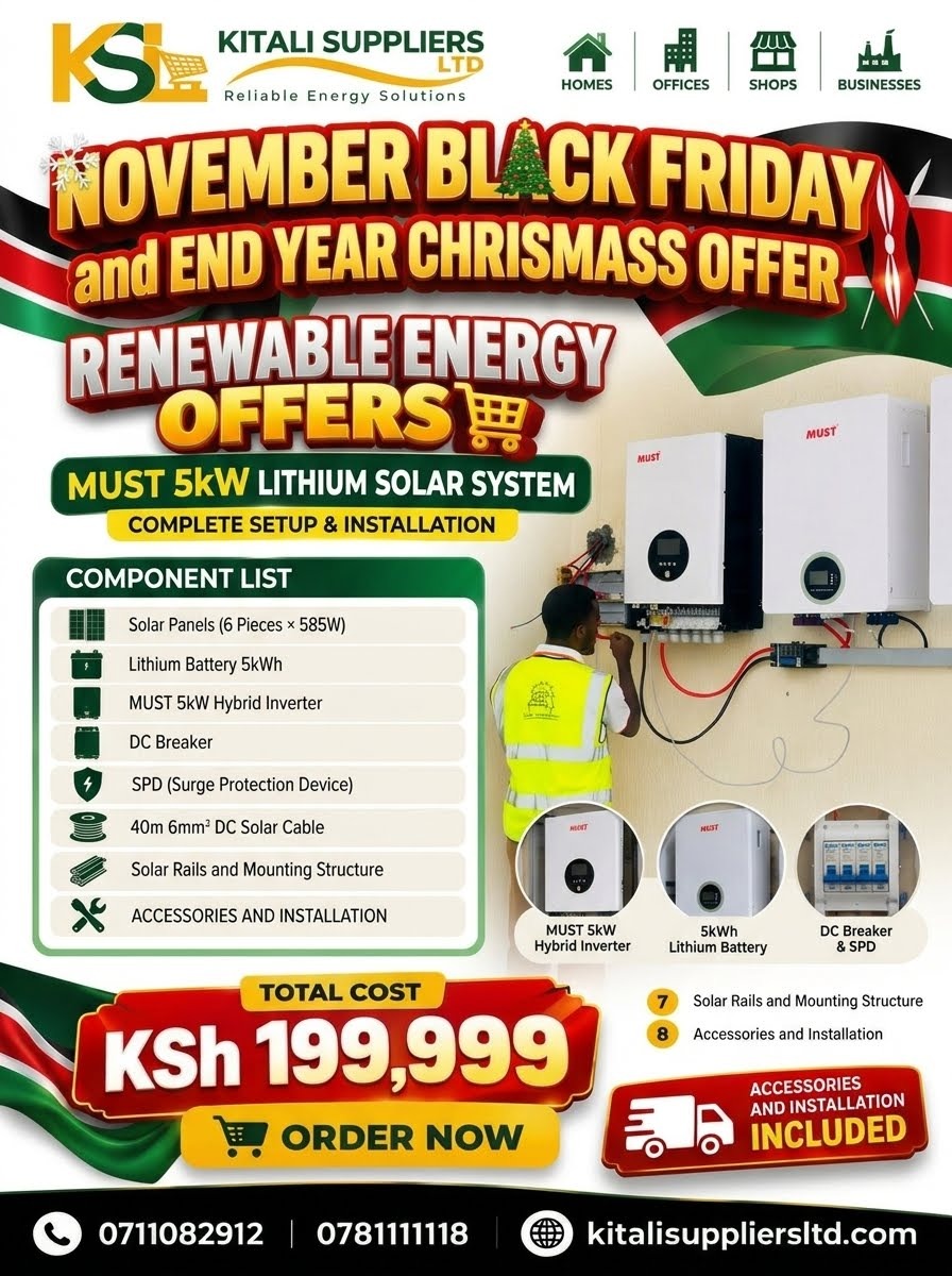 Felicity 5kW Solar System with 5kWh Lithium Battery | Kitali