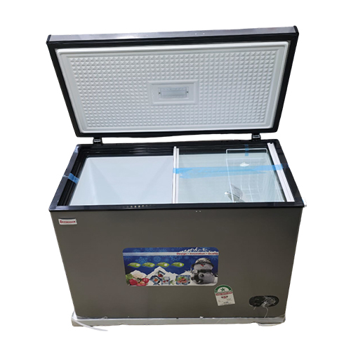 Supreme Steel-Grey Chest Freezer - Efficient, Roomy Storage