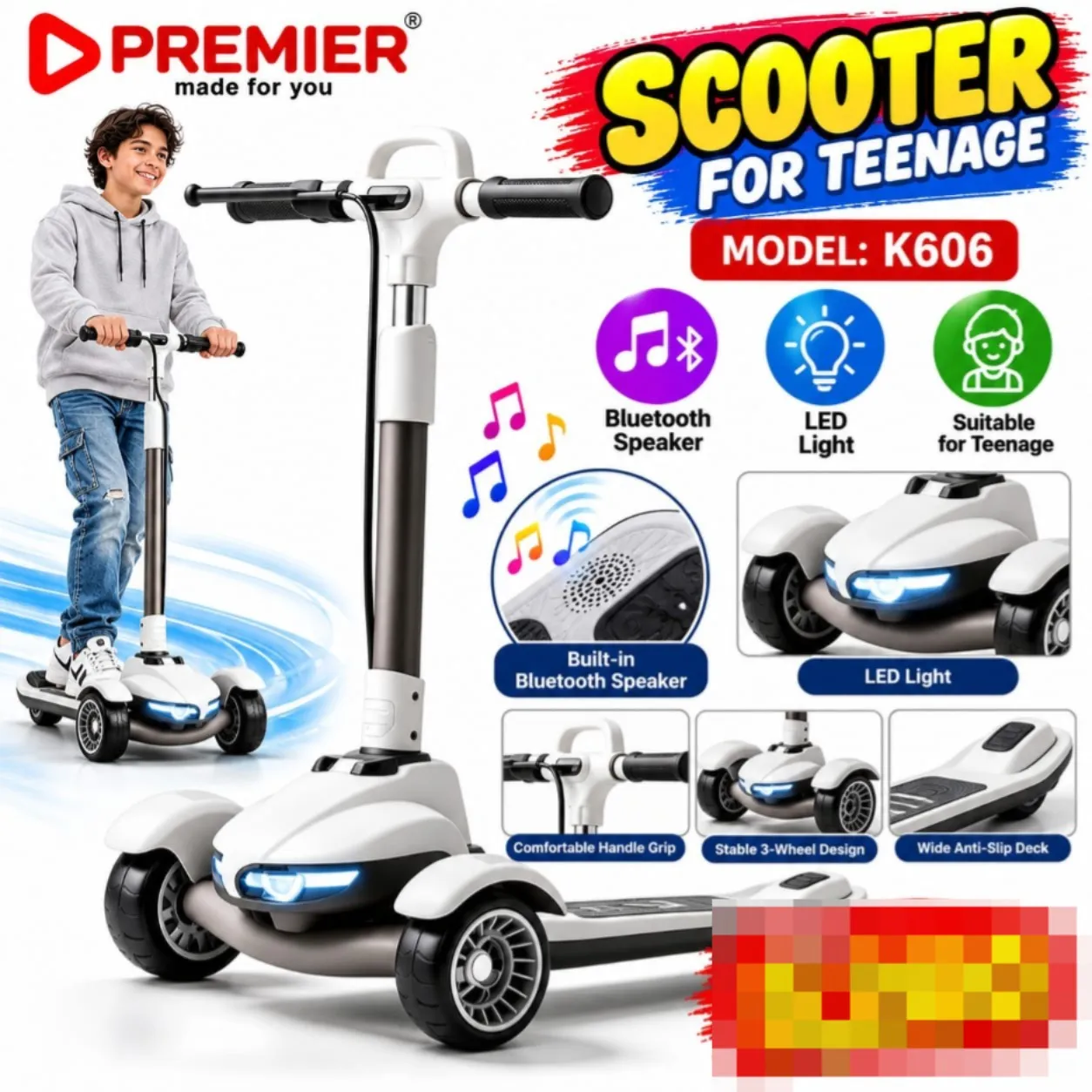 K-606 Scooter for Teenagers – Website SKU