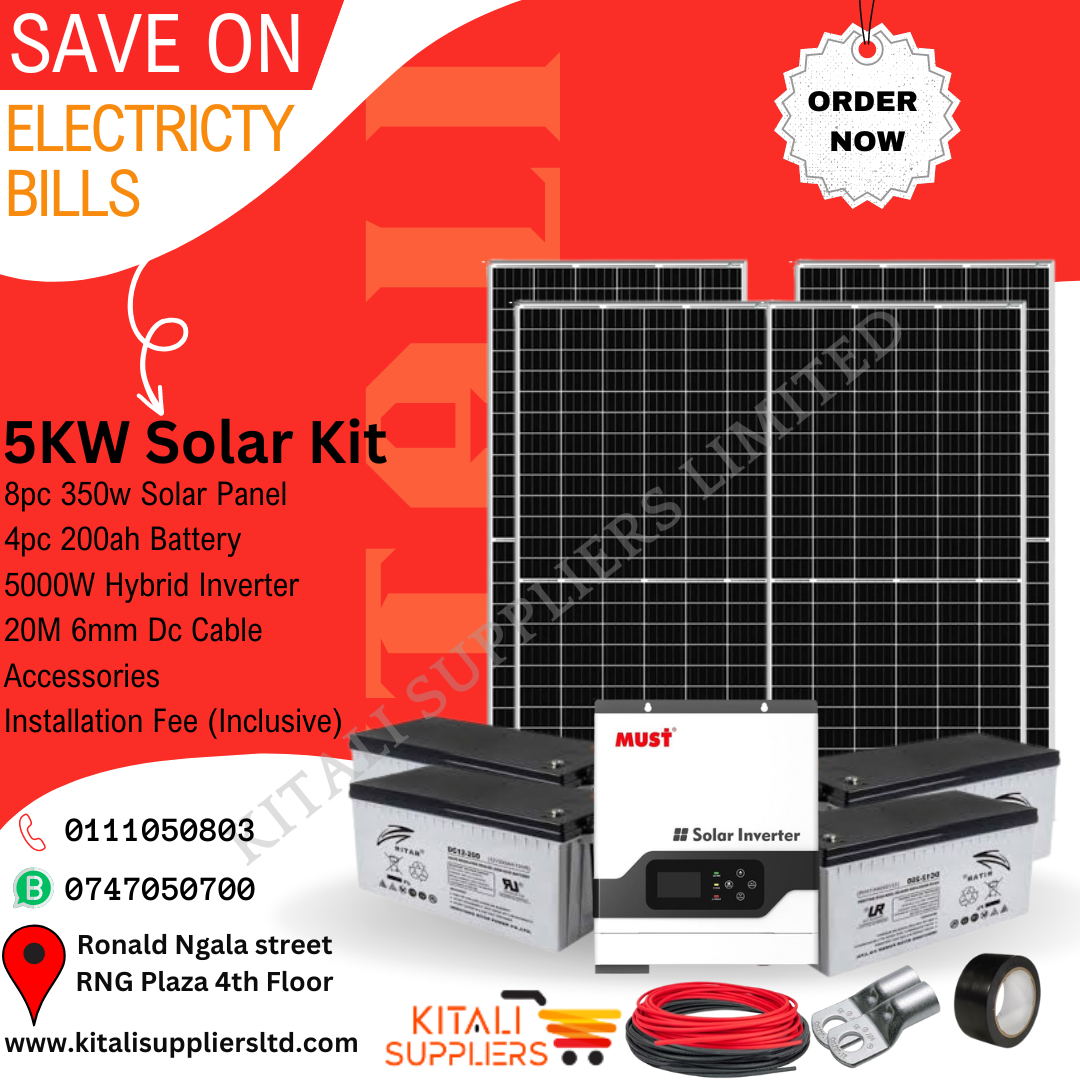 Solarmax 5KVA Solar Back Up System With Hybrid Inverter