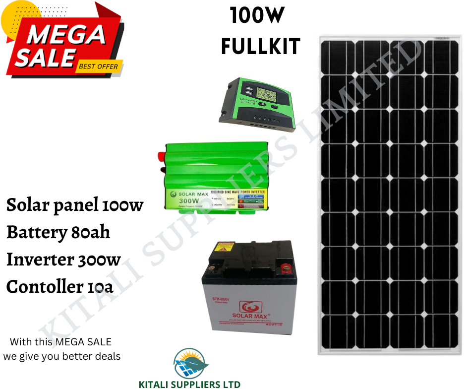 100WATTS SOLAR FULLKIT