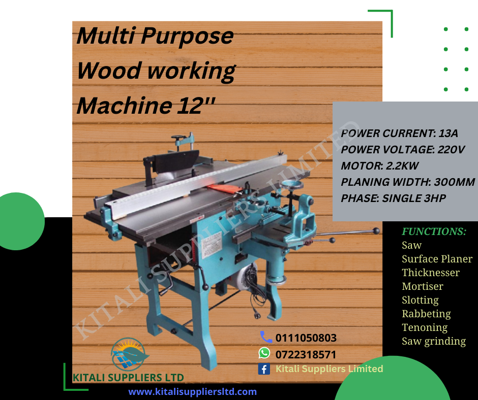 Multi Purpose Woodworking Machine 12''