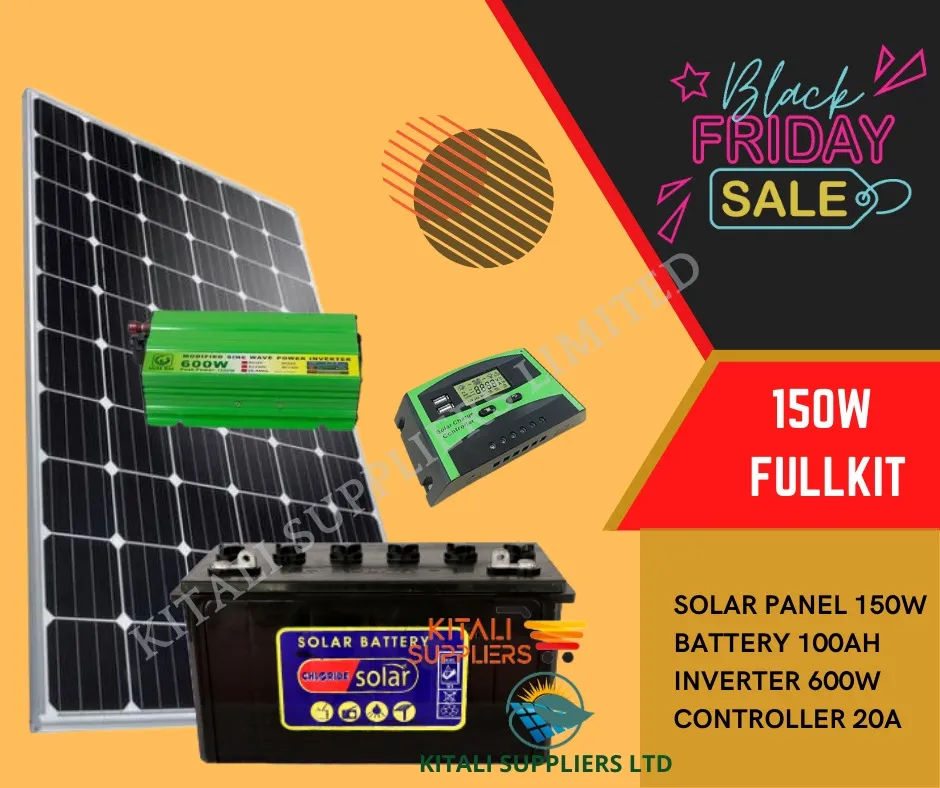 150w solar fullkit with free controller