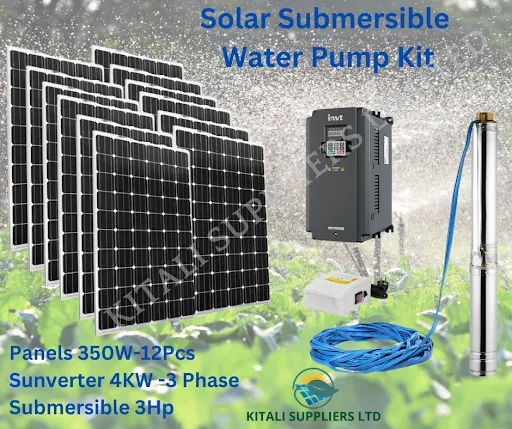 3phase 4kwa solar system for pumping water