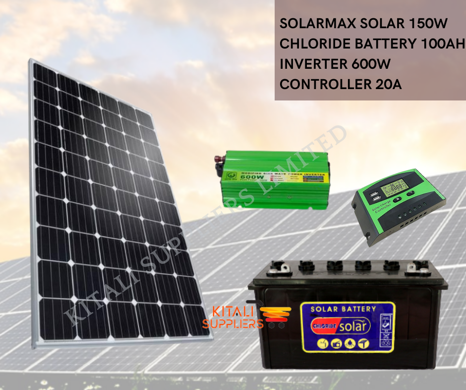 Solar Fullkit 150W With Chloride Exide Battery 100Ah
