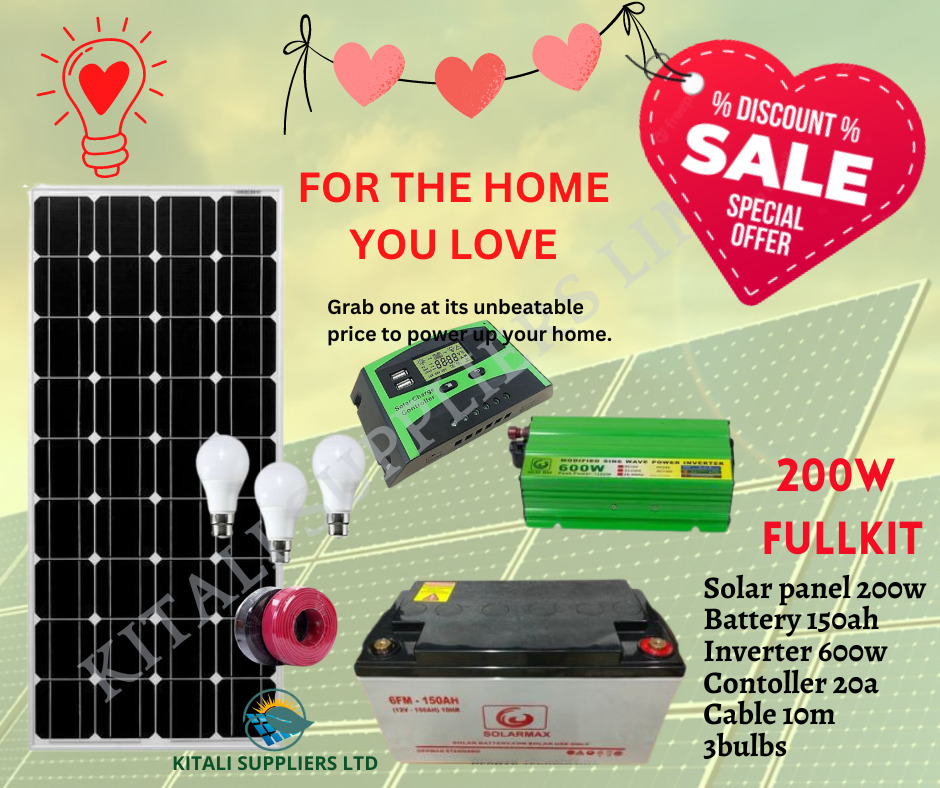 200watts solar fullkit