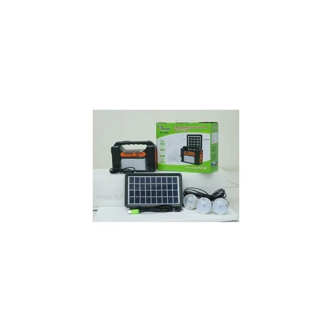 Dp Solar Lighting System - 3 Bulbs And Panel.