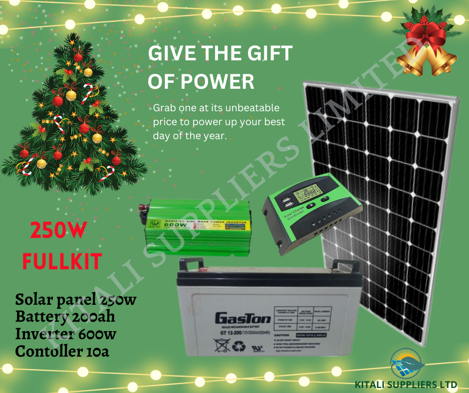 350w Solar Fullkit Monocrystalline Panel with Gaston Battery
