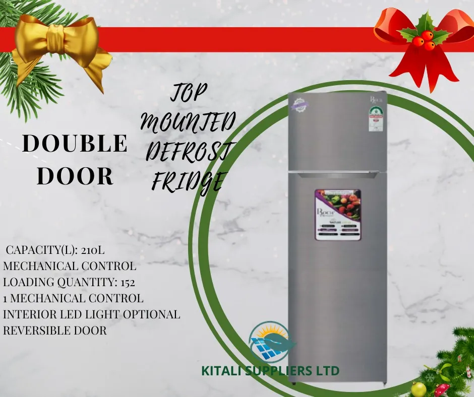 Roch RFR-210-DT-I Double Door Refrigerator210l- Silver