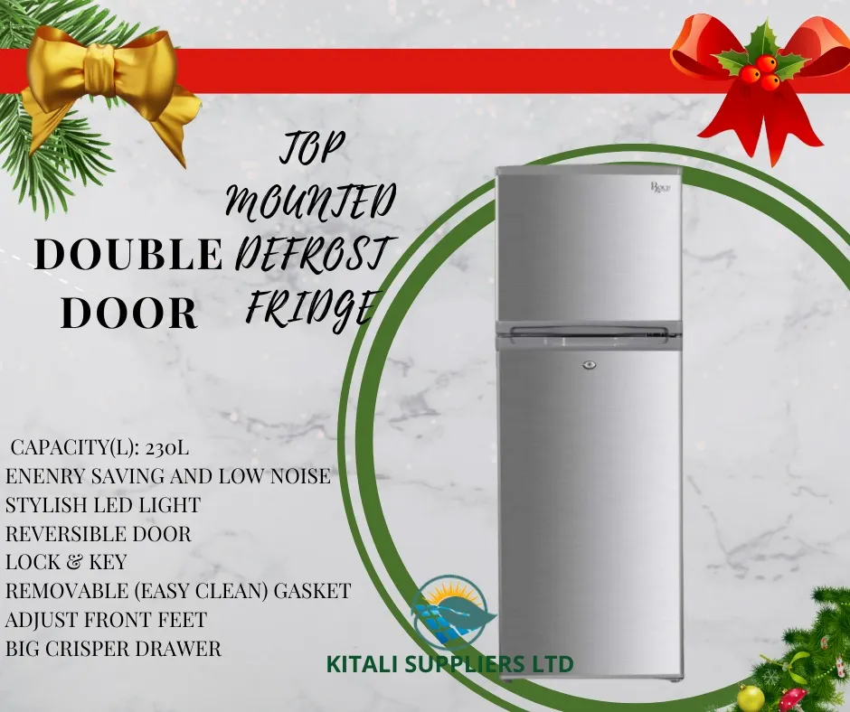 Roch RF-230-DT-B Double Door Refrigerator -230Litres