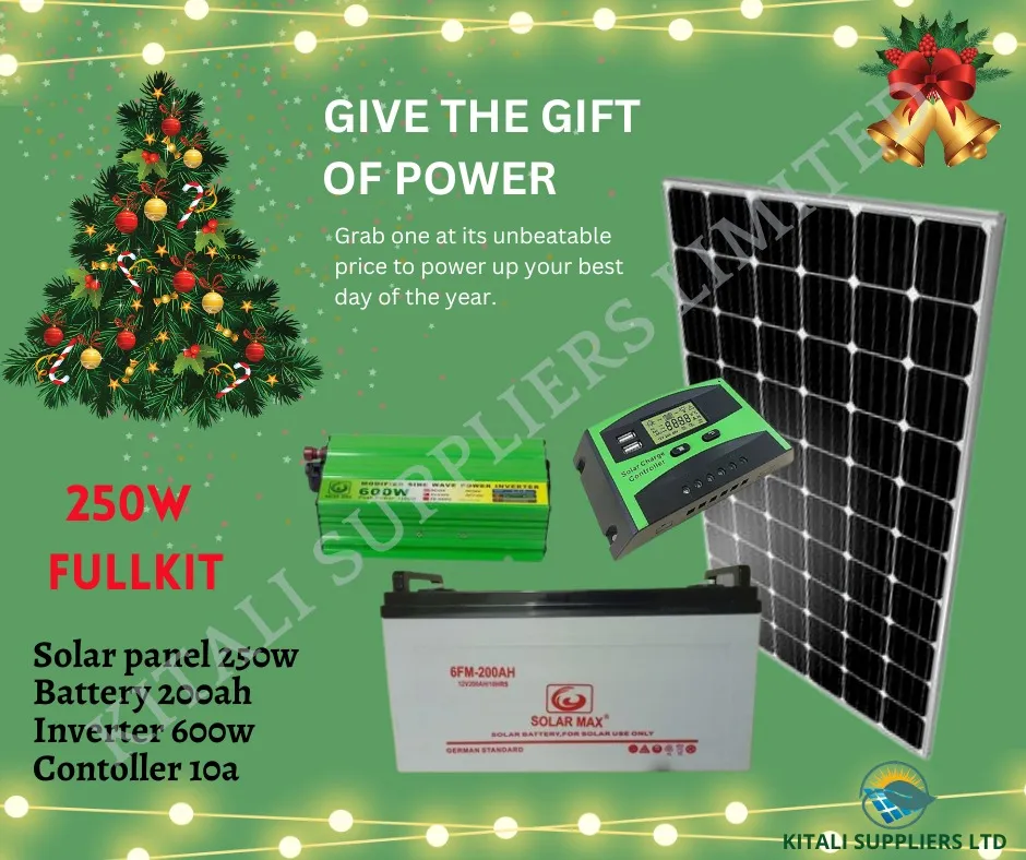 250w solar fullkit Christ mas offer