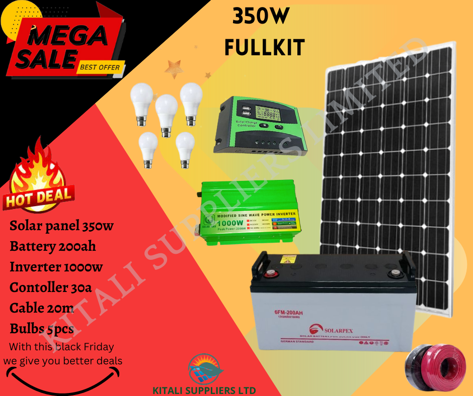 330w Solar Fullkit Monocrystalline Panel with Gaston Battery