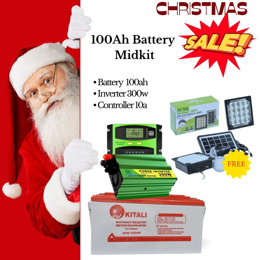 100ah solar  battery smart kit