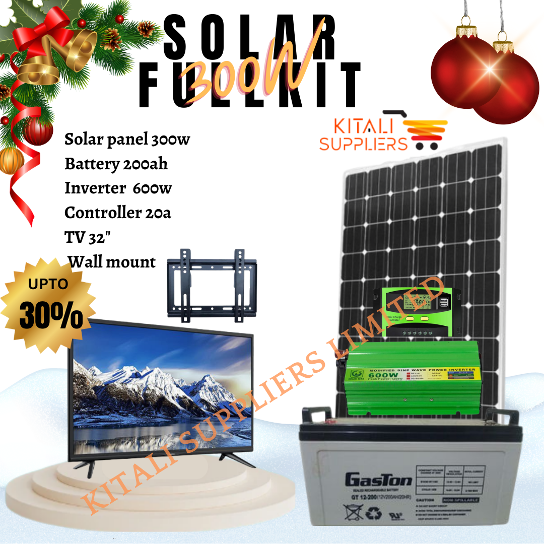 solar fullkit 300w with tv 32"