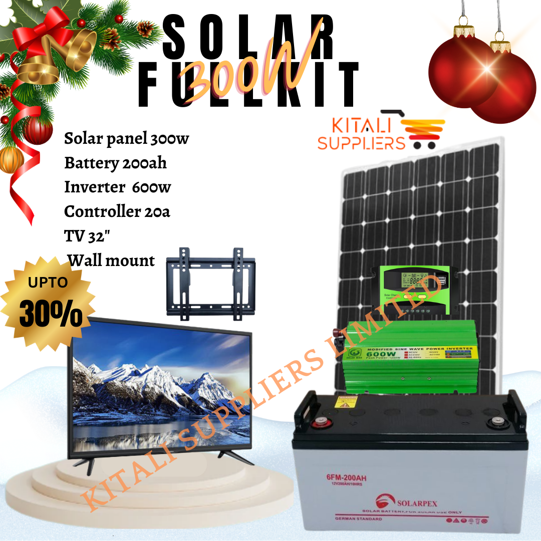 solar package 300w with tv 32"