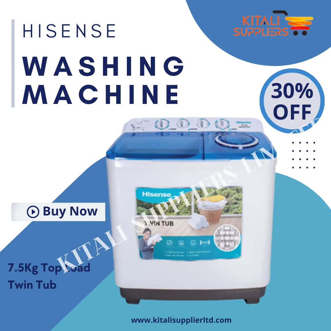 Hisense 7.5KG twin tub washing machine