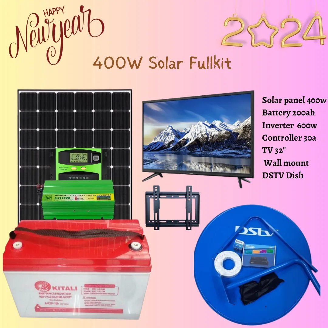 400W SOLAR FULLKIT SET WITH DSTV 