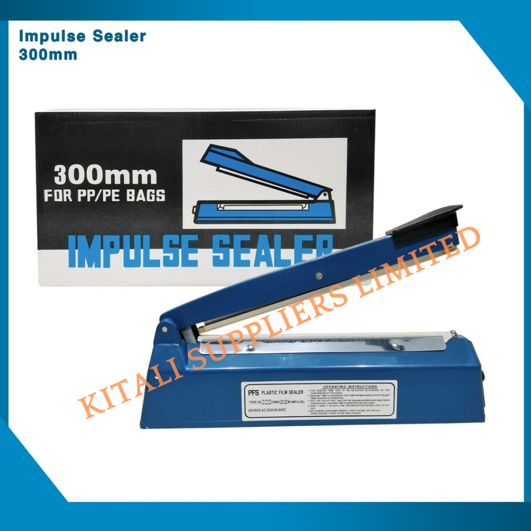 Impulse Heat Sealer 300mm Electric Plastic Poly Bag Sealing Machine