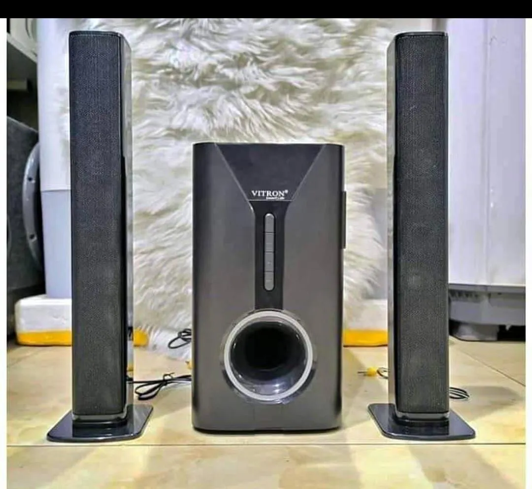 Vitron V527 Tallboy Sub Woofer Home Theatre 2.1 Ch