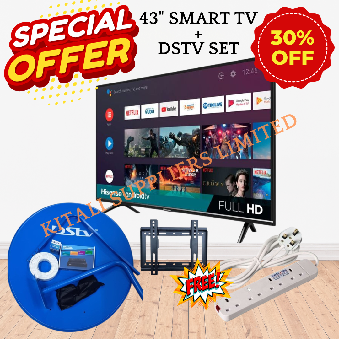 43" Inch Smart TV with DSTV set