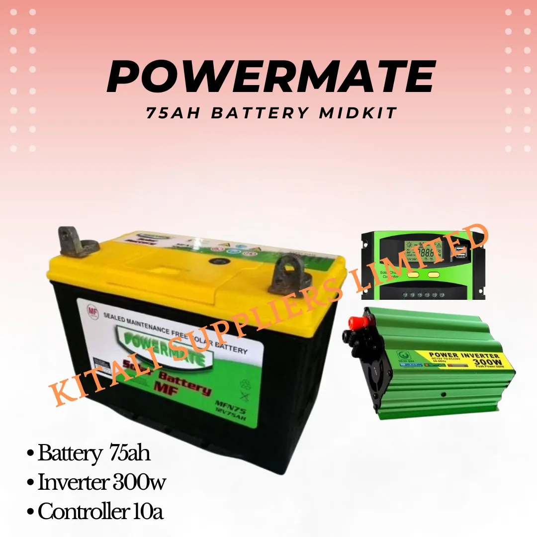 75ah dry cell powermate battery midkit