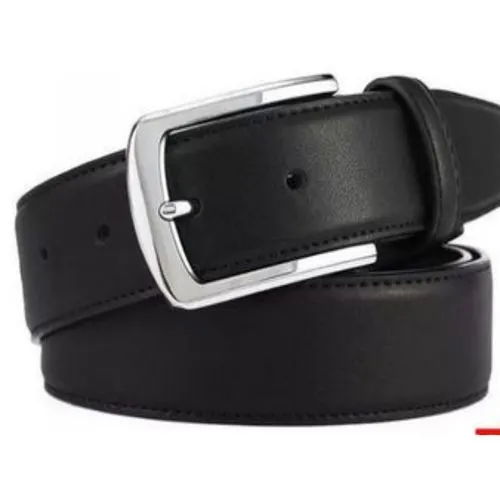 Fashion Mens Buckle Comfortable Belt - BLACK
