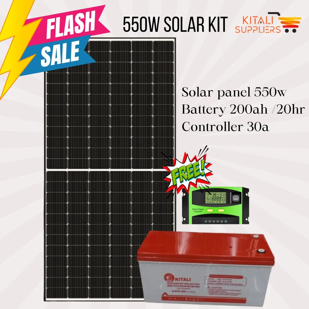 550W Solar Kit Black – Complete Off-Grid Power System