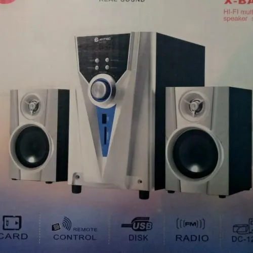 Amtec 2.1 Subwoofer Sound System-with BT/FM/USB-