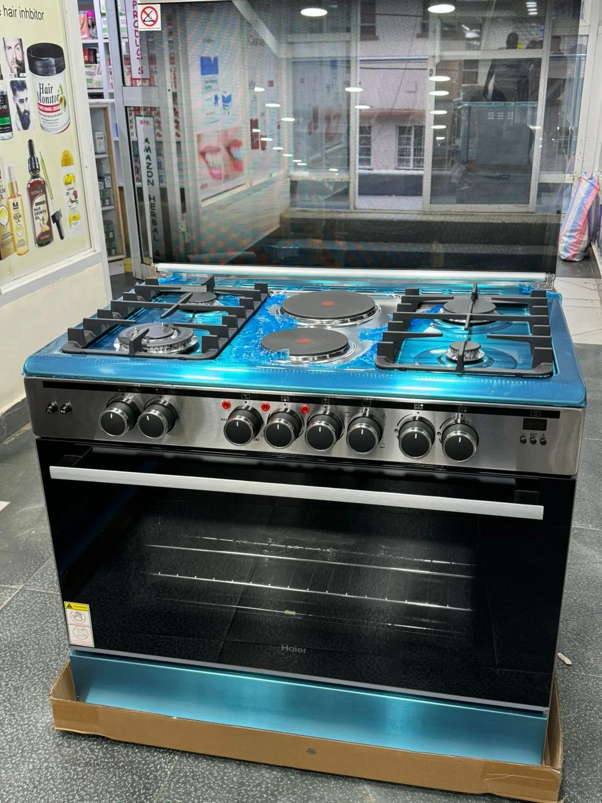 Haier HCR6050EES 5 Gas 60X90 Cooker with Electric Long Oven