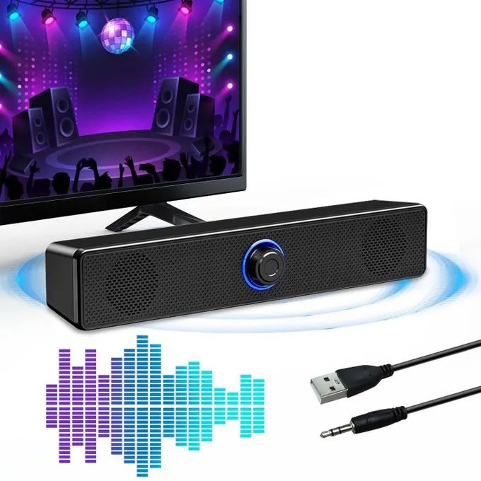 Bluetooth Speaker 4D Subwoofer Wired Speaker For Laptop, TV