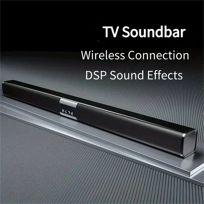 Wireless Bluetooth 5.0 Speaker, Sound Bar, 3D Sound, Home Theater Speaker-Black
