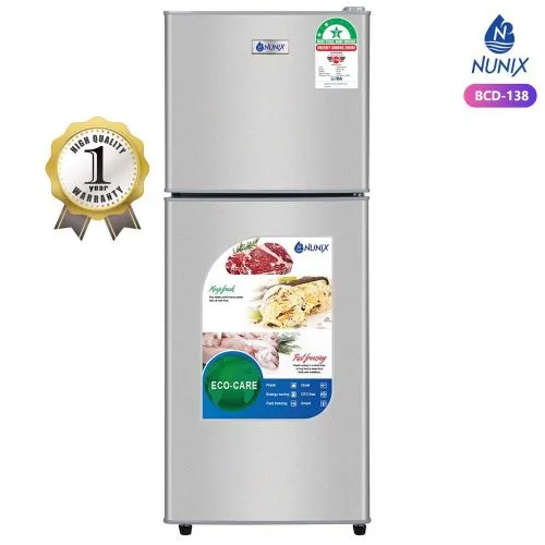 Nunix Nunix 138L Double Door Fridge Energy Efficient