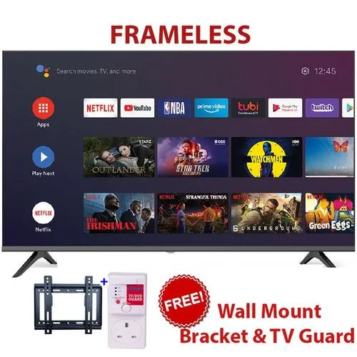 Vitron 3200S,32" Inch TV Framelss Smart Android TV,NetflixYoutube+FREE TVGuard+Bracket