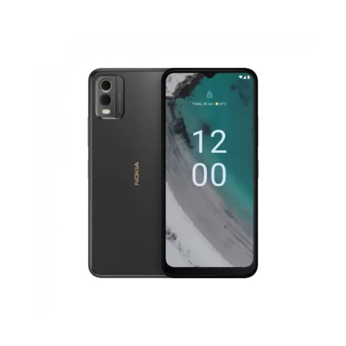 Nokia C32, 64GB + 4GB (Upto 7GB RAM) 5000MAh, Android 13, Black-Charcoal