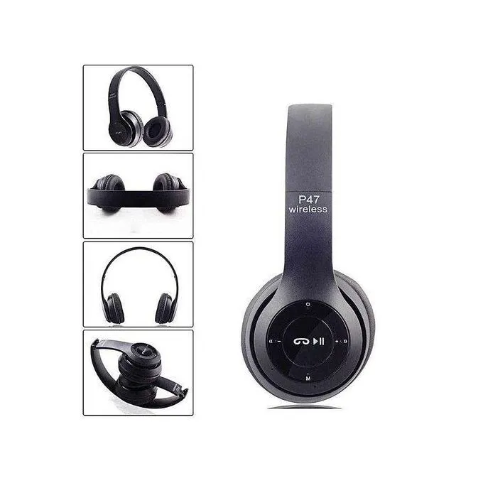 P47 Bluetooth, Wireless Hands Free Music Headset, Headphone