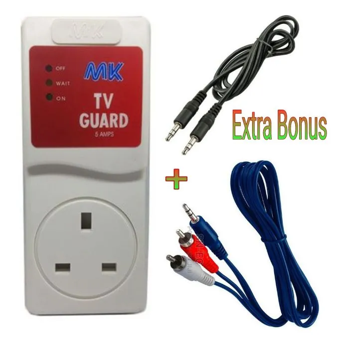 MK TV Guard + Free Audio Cable + Auxiliary Cable