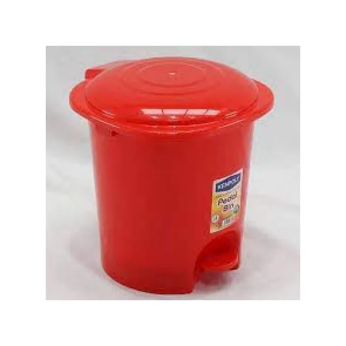 Adix Plastic Foot Pedal Dust Bin Plain 10L