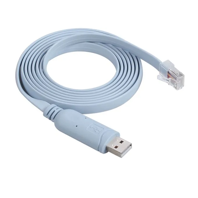 USB To RS232 Serial To RJ45 CAT5 Console Adapter Cable For Cisco Routers FTDI