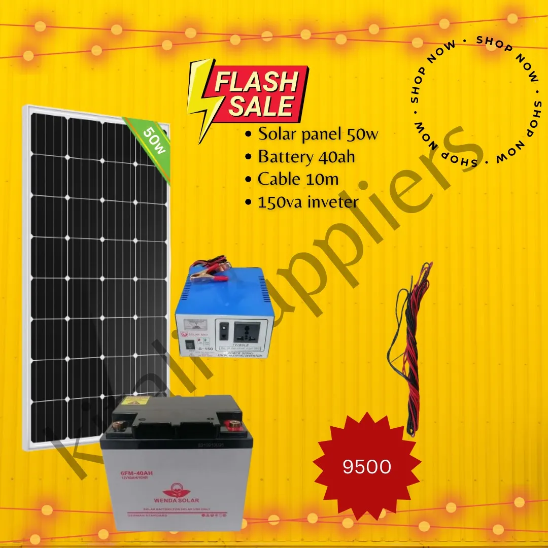 50w solar fullkit monocrystalline 