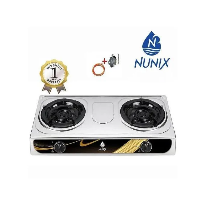 Nunix 2 Burner Table Top Gas Stove