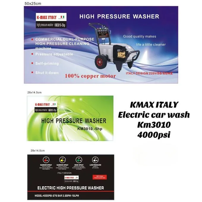 KMAX ITALY ELECTRIC CAR WASH HIGH PRESSURE WASHER