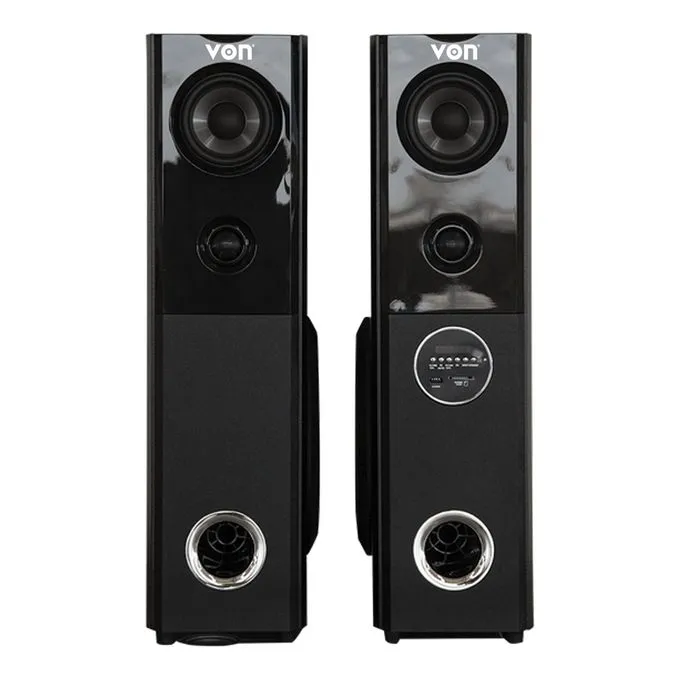 VON HA16020BT/VEA1602ET - 2.0Ch Tallboy, 160W - Black