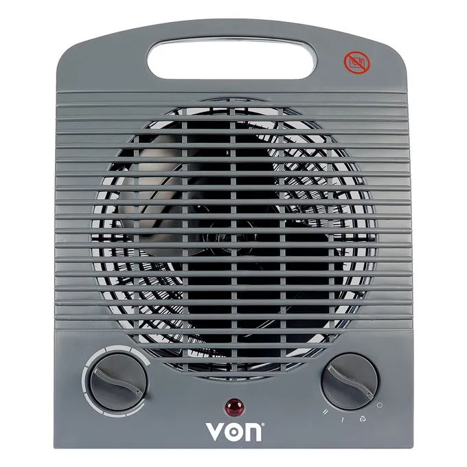 VON VSHJ20FY Fan Heater, 2000W - Grey