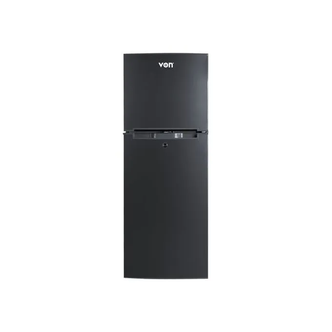 VON VART-18DMS Double Door Fridge - 138L - Stainless Steel.