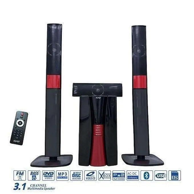 Nunix NU-M6 3.1CH Mini Home Theater Sub Woofer Speaker System, 2800W â€“ Black