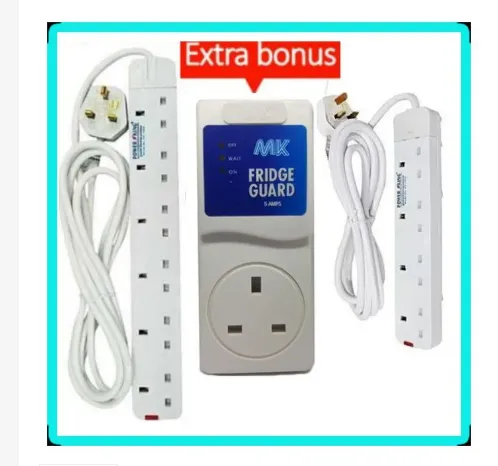 Power King 6 Way Power Extension Cable+ 4-Way Extension+ Gift