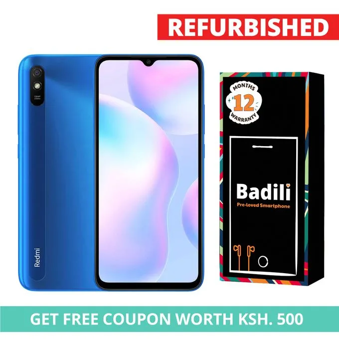 XIAOMI " Refurbished Redmi 9A Smartphone, 4GB RAM /64GB ROM 6.53-inch touch screen display13MP + 5MP Camera Single SIM Smart Phones 12 Months Warranty "