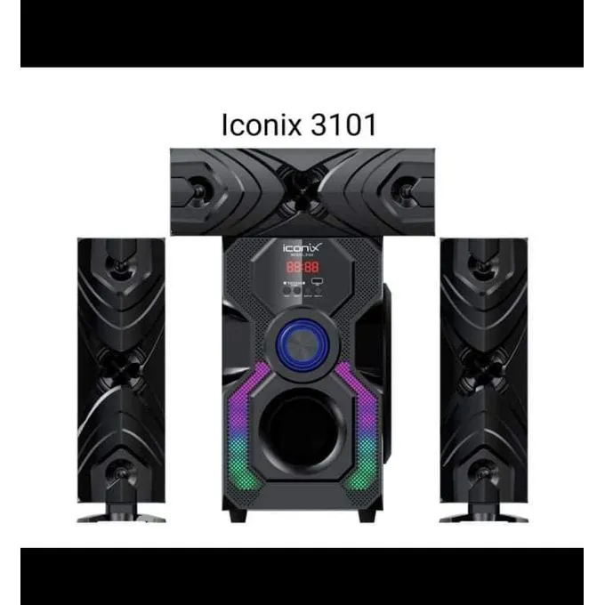 Iconix 3.1CHSub Woofer Systems,BT-FM,USB 10,000W