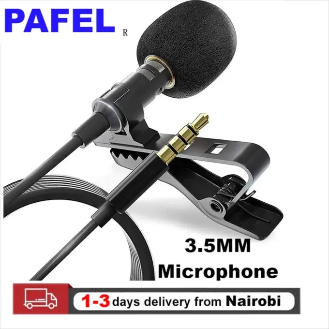 Lapel Microphone For Cameras Phone,150CM Cable