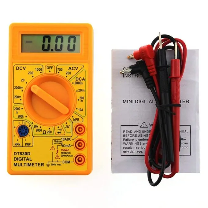 DT830 LCD Digital Multimeter Voltmeter ACDC Tester